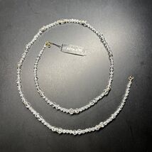 MONET Clear Crystal Classic Multi Shape Bead 33” Long Necklace $35 New NWT - $19.57