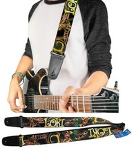 Marvel Universe LOKI Poses Black Gold Green Adjustable Guitar Strap (1Pc... - $17.81