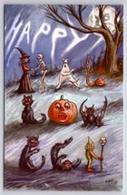 Halloween Matthew Kirscht Spooky Large Letter 2024 Shiverbones 26/36 Postcard MK - $49.95