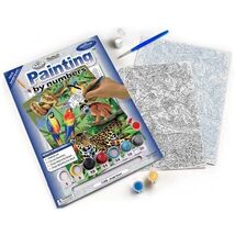 Royal &amp; Langnickel Painting by Numbers A4 Size Jungle Scene Designed Pai... - $16.00