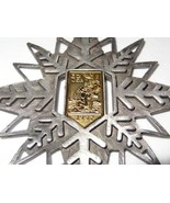BUGS BUNNY Looney Tunes Pewter Stamp Christmas Ornament 1997 Snowflake W... - $176.78 MXN