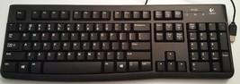 Logitech K120 Wired Keyboard Comfortable Quiet typing Durable Keys Black PS - £3.70 GBP