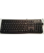 Logitech K120 Wired Keyboard Comfortable Quiet typing Durable Keys Black PS - £3.94 GBP
