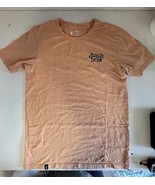 Dutch Bros Coffee Women Top Med Orange Shirt Logo Palm Tree Tee - $17.99 CAD