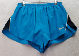 Nike Shorts Womens Large Blue Underwired Pants Dri Fit Elastic Waist Dra... - $13.94