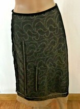 Hazel Women&#39;s Lace Skirt Size L Fully Lined 3 Layers Side Zip Beautiful - £22.12 GBP