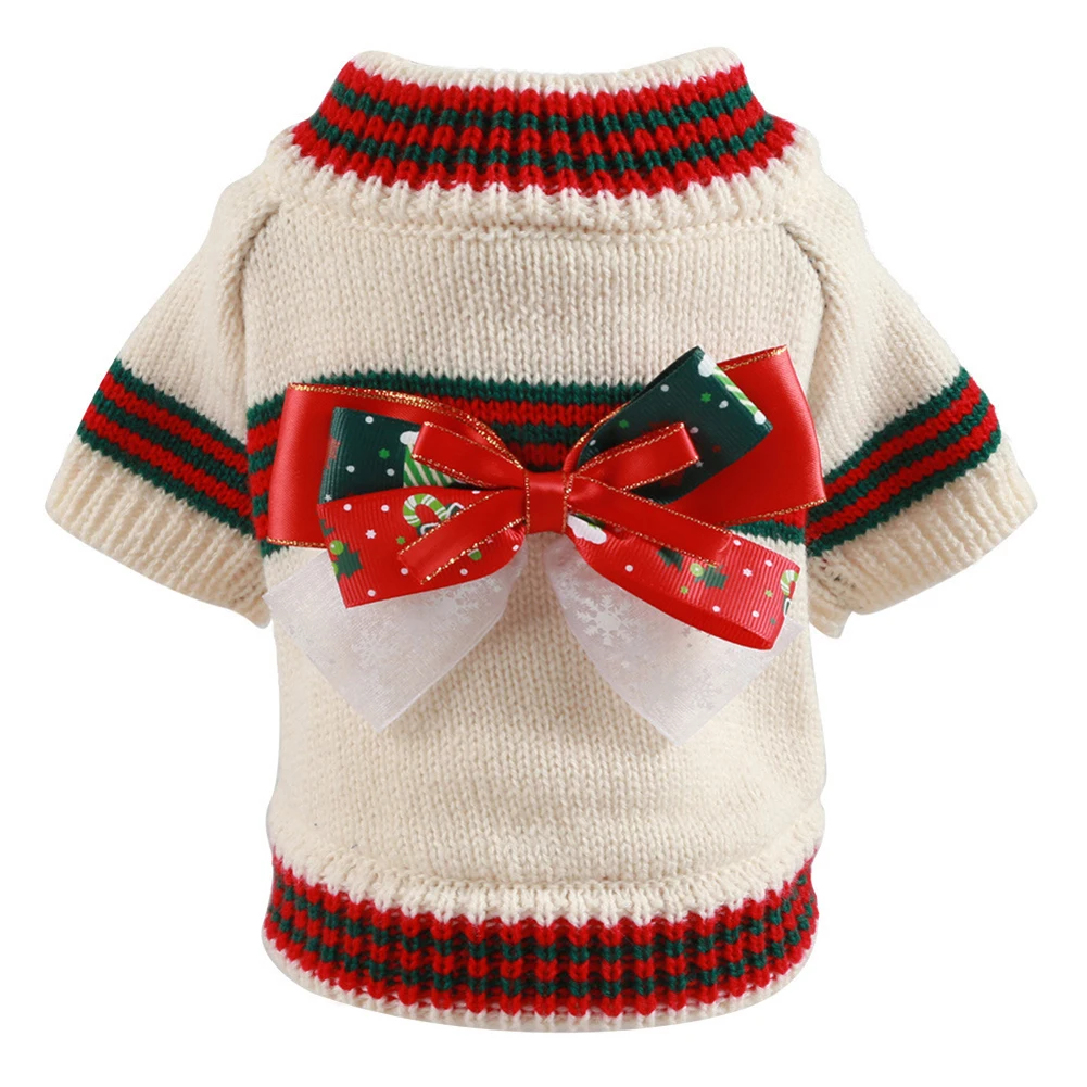 Acrylic Dog Clothing Warm Soft  Christmas Cats  Comfortable Dog Costume ... - £91.48 GBP