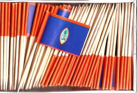Box of 100 Guam Toothpick Flags, 100 Small Mini Guam Flag Cupcake Picks - $7.90