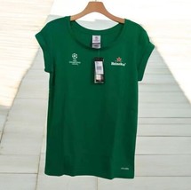 UEFA soccer champions league Heineken Adidas climalite T Shirt Women’s Size S - $42.31