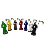 Santa Muerte 4&quot; Statue Seven Colors | Holy Death 7 Colores Grim Reaper F... - $38.60