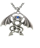 Jewelry Trends Double Dragon Pewter Pendant Necklace 23&quot; - £25.83 GBP