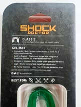 Shock Doctor YOUTH 11+ Mouth Guard GEL MAX Green Boil &amp; Bite Latex-Free - £7.76 GBP