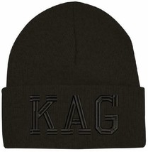 Donald Trump Kag Black On Black Embroidered Winter Hat Keep America Great - £19.11 GBP