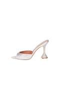 Amina Muaddi women caroline crystal heel in Silver - size 11 (41 IT) - $851.40