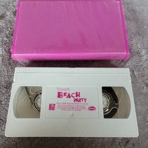 Barney&#39;s BEACH PARTY VHS Purple Clamshell Cartoon Classic Children Kids ... - $5.94