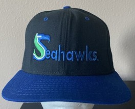 Vintage Seattle Seahawks Hat 90’s New Era Pro Model Dupont Visor Made In... - £39.50 GBP