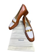 BALLY Tandag Leather Slip On Loafer With Logo Shoes Size 8 N Made in Italy - $47.37 CAD