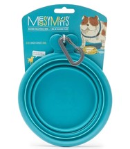 Messy Mutts Dog Collapsible Bowl Blue 1.5 Cup - £8.66 GBP