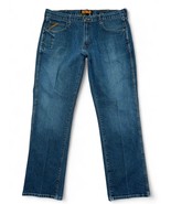 Ariat Rebar Jeans Mens 40x34 Blue M5 Slim Straight Leg Cotton Blend Work... - £34.65 GBP