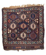 Handmade antique collectible Persian Khamseh bag face 1.9&#39; x 1.11&#39; (58cm... - $1,734.62 CAD