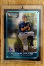 2006 Bowman Chrome DP74 Steven Evarts Autograph Card Atlanta Braves - $4.94