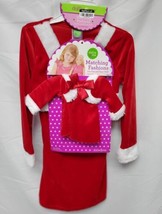 Dollie &amp; Me Matching Christmas Dress Size 6 Red Sparkly Dress  Fits 18&quot; Doll NWT - £15.25 GBP