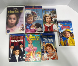 7 VHS Lot Shirley Temple Story Little Colonel Heidi Captain January Young People - £8.00 GBP