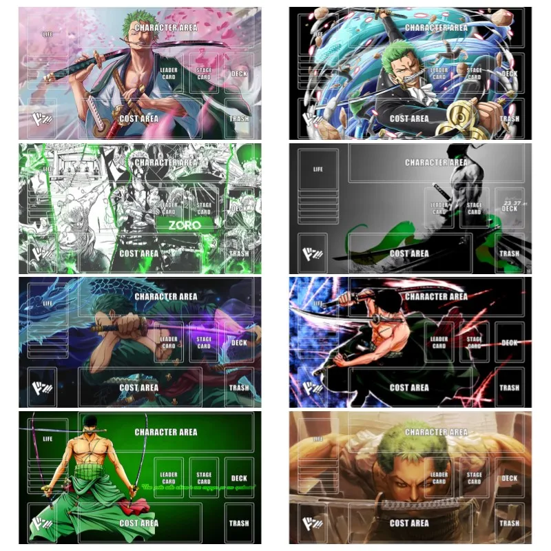 60*35*0.2cm OPCG One Piece Dedicated GAME Card Mat Battle Against Roronoa Zoro - £20.84 GBP