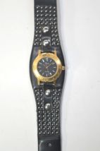 VTG Timex Watch Women 25mm Roman numeral Octogon black dial Black Stud band - £31.18 GBP