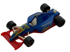 Majorette Race Car Toy Fat No 19 Blue Red No 213 1:55 Metal F1 Indy Racer - £5.57 GBP