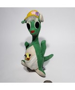 VTG R Dakin Dream Pets Maltilda The Green Kangaroo Felt Suede Stuffed Pl... - £10.16 GBP
