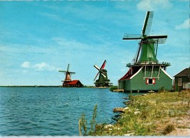 Dutch Windmills on the Water Holland Postcard - £4.71 GBP