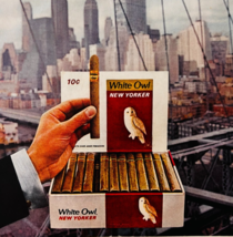 1963 White Owl Cigars Advertisement Vintage Tobacco Smoking New Yorker D... - €9,23 EUR