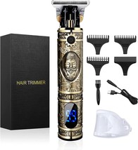 Hair Clippers For Men: Electric Beard Trimmer Shaver Hair Cutting Kit With Lcd - £25.91 GBP