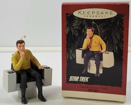 P) Vintage 1995 Star Trek Hallmark Keepsake Ornament Captain James T. Kirk - $19.79