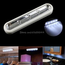 5 LED Touch Night Light Under Cabinet Kitchen Closet Push Tap Stick On Lamp ! - £23.94 GBP