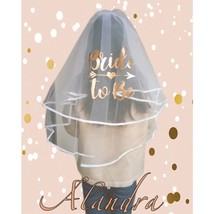 Bride to Be Luxury Veil Rose Gold - $11.21