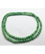Natural Untreated Burmese Jade Bead Necklace in Silver Clasp with Certif... - $1,271.00