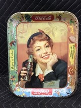 Vintage Antique Metal Coca Cola Advertising Serving Tray 10.5”x13” - £9.34 GBP