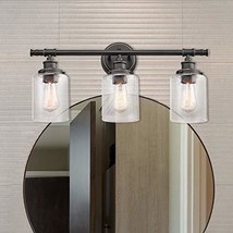 5-Piece All-in-one Bronze Bathroom Set Brown Farmhouse Metal Dimmable - £105.21 GBP