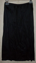 EXCELLENT WOMENS Vanity Fair 28&quot; BLACK HALF SLIP  SIZE M/40 - £18.35 GBP