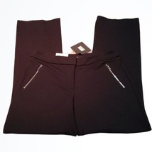 Marc New York Black Bootleg Dress Pant w Zipper Accents Size 6 New With ... - $40.85