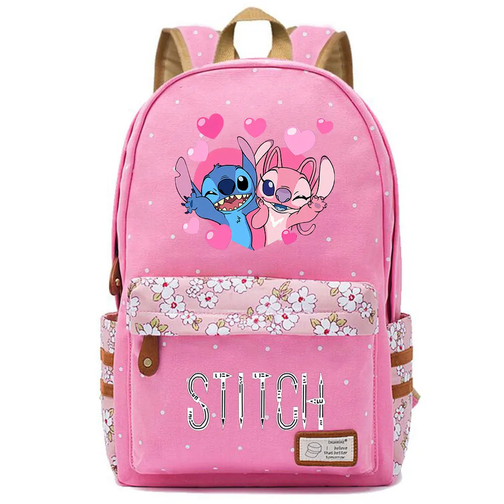 New Kawaii Disney Stitch Boy Girl Kids School Book Bags Women Bagpack Teenagers  - $101.51