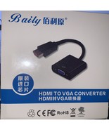 HDMI Male to VGA Female Video Cable Cord Converter Adapter For PC Monito... - $10.75 CAD