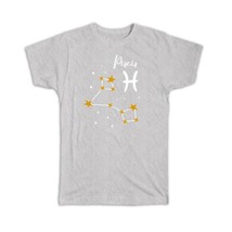 Pisces Constellation : Gift T-Shirt Zodiac Sign Horoscope Astrology Birthday Sta - £19.97 GBP
