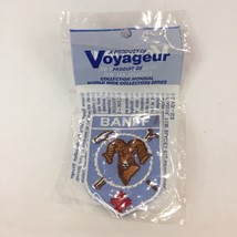 New Vintage Patch Badge Emblem Souvenir Travel Voyager Sew On BANFF ALBERTA Ram - £15.53 GBP