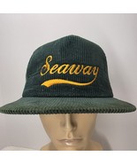 Dark Green Seaway Hat Corduroy New Era Snapback Trucker Cap Made In USA - $41.64 CAD