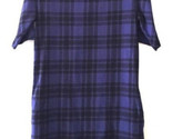 GAP Cotton Knit Shift Dress Purple Black Plaid Size Small - $16.69