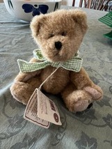 Boyds Bear Georgie Plush Jointed Brown Teddy Bear Head Bean Coll Tags 6&quot; NOS - £8.51 GBP