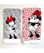 Lot of 4 Disney Minnie Mouse Kitchen Towels White 16&quot; x 26&quot; 100% Cotton ... - £14.82 GBP